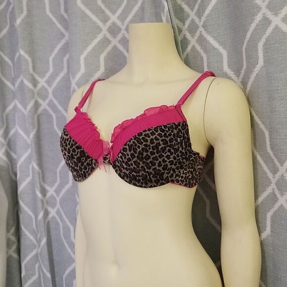 Sabrina Bra pink and black 36C - Picture 3 of 10